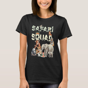 Safari Squad Animals Funny Zoo Djur älskare Funny T Shirt