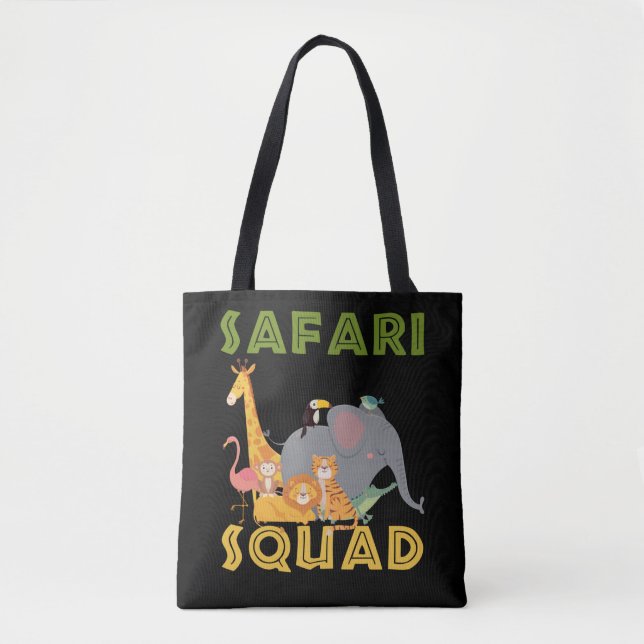 Safari Squad Zoo Animal Family Vacacation Tygkasse (Framsida)