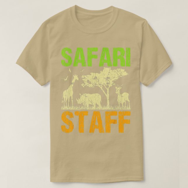 Safari stab African Safari Animals Zoo Savanna Ad T Shirt (Design framsida)