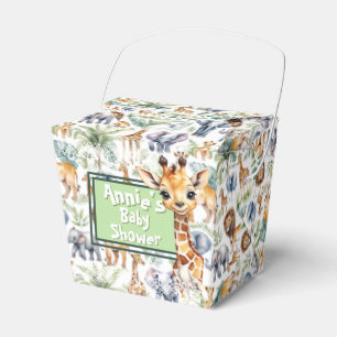 Safari Stil: djungelbabydusch Presentaskar