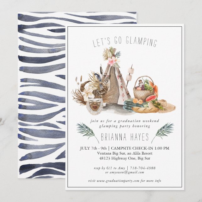 Safari Studenten Glamping Camping Helg (Fram/baksida)