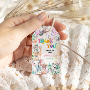 Safari Tack Favor Jungle Party Animals Presentetikett