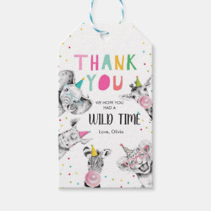 Safari Tack Favor Jungle Zoo Party Animals Gi Presentetikett