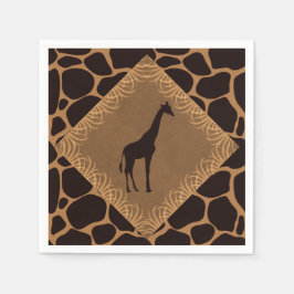 Safari Theme Giraffe Pappersservett