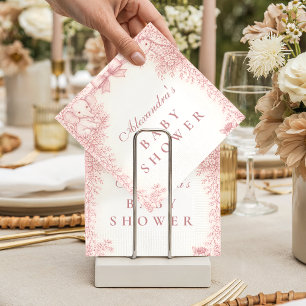 Safari Toile Baby Shower Pappersservett