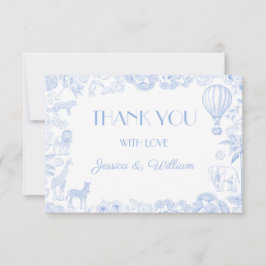 Safari Toile De Jouy Baby Shower - tack för ditt k