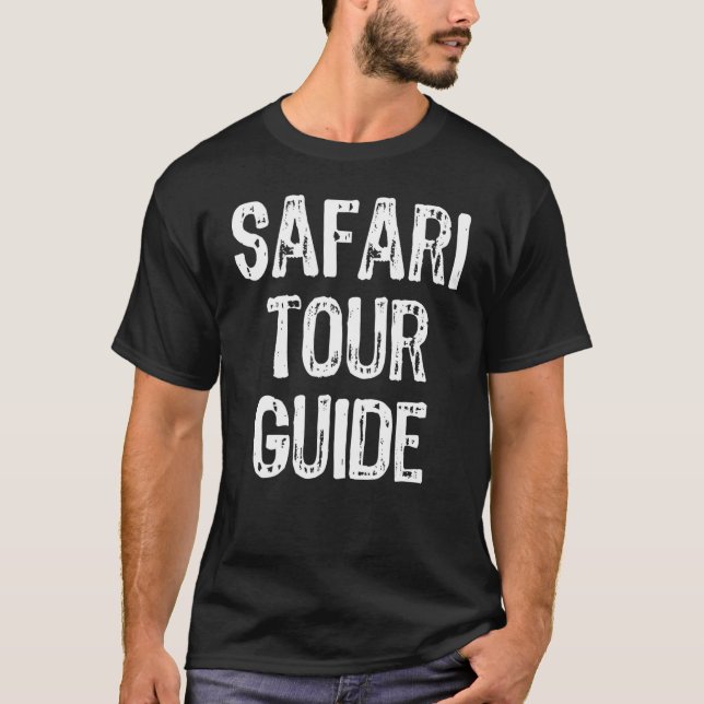 Safari Tour Guide Costume Halloween Lazy Easy T Shirt (Framsida)