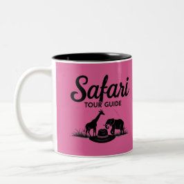 Safari Tour Guide Gift Två-Tonad Mugg