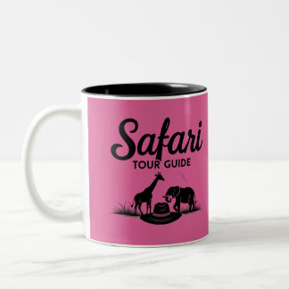 Safari Tour Guide Gift Två-Tonad Mugg