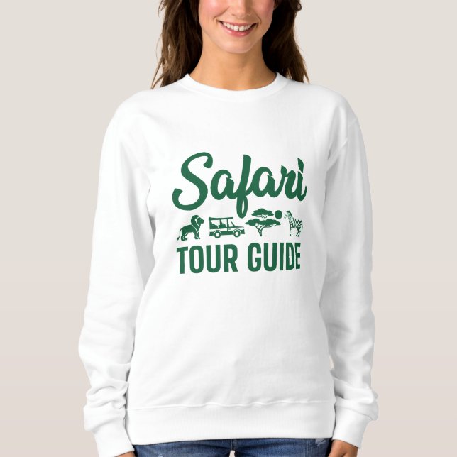Safari Tour Guide T Shirt (Framsida)