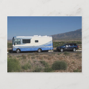 Safari Trek 1999 Blue Classic RV Motorhome Vykort