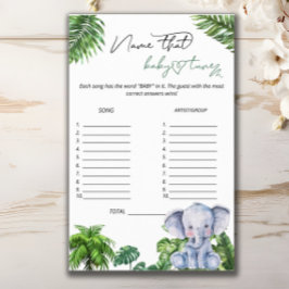 Safari Tropical Namn att Baby Tune-spelet Flygblad