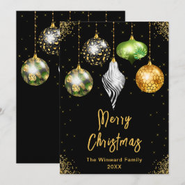 Safari tryck Ornament Merry Christmas Julkort