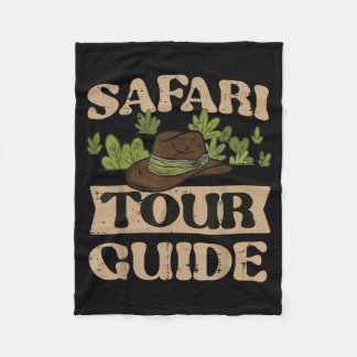 Safari Turledare Kostym Djungel Zoo Vilda Djur Män Fleecefilt