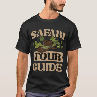 Safari Turledare Kostym Djungel Zoo Vilda Djur Män T Shirt
