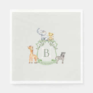 Safari Vapensköld Pappersservett