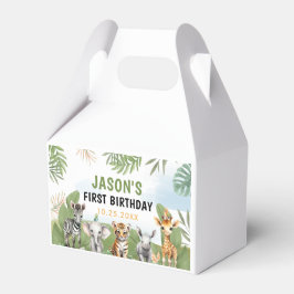 Safari Vild 1 1:a födelsedagen Presentaskar