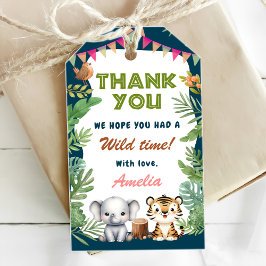 Safari Vild 1:a födelsedag Presentetikett