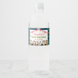 Safari Vild 1:a födelsedag Vattenflaskor Etikett