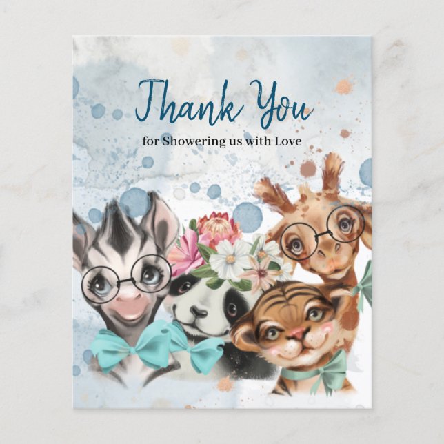 Safari vild en baby shower (Framsida)