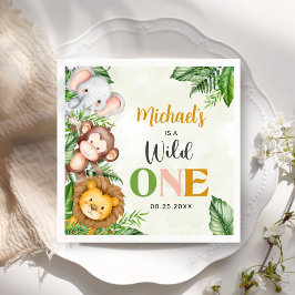 Safari Vild en födelsedag Pappersservett