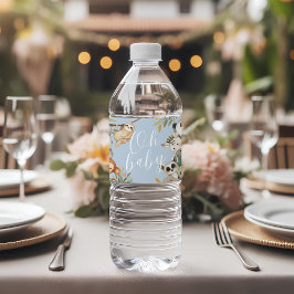 safari vilda djur babydusch vattenflaskor etikett