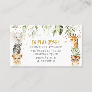 Safari Visning Shower Card Placeringskort