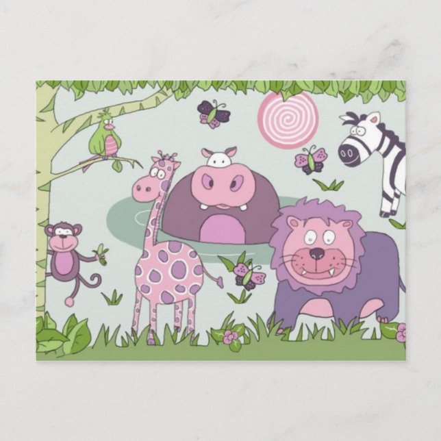 safari vykort (Framsida)