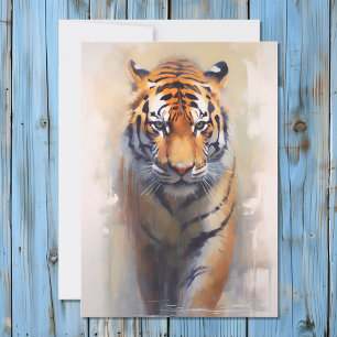 Safari Watercolor Tiger Julkort