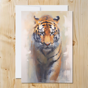 Safari Watercolor Tiger Julkort