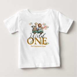 Safari Wild One Första födelsedagen  T Shirt