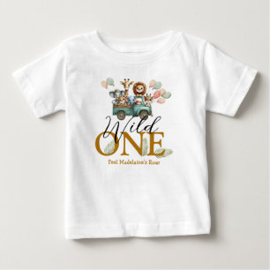 Safari Wild One Första födelsedagen T Shirt