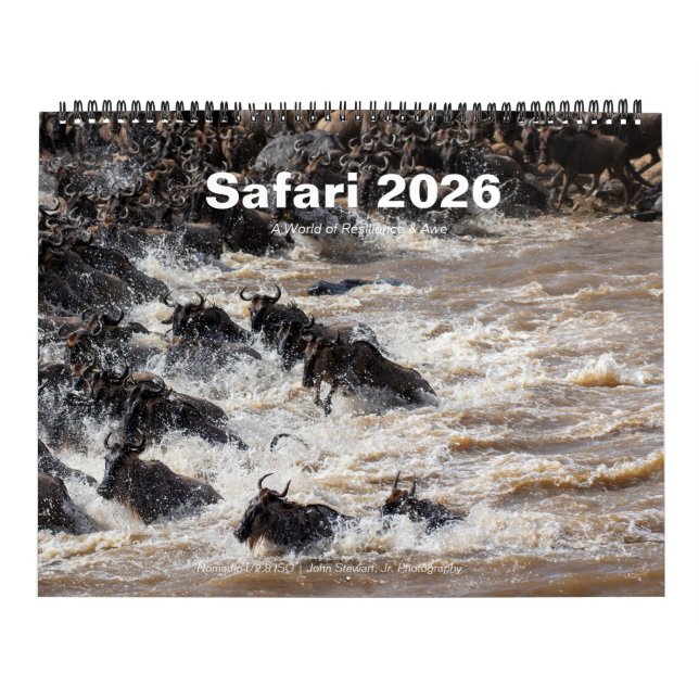 Safari Wildlife 2026 Wall Calendar (Big Five & Bey Kalender (Omslag)