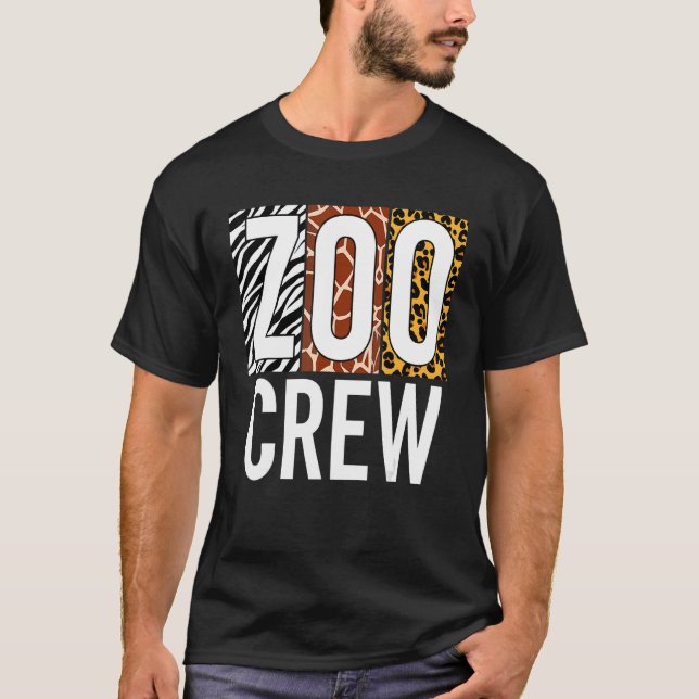 Safari Wildlife Animal Park Zoo Crew Zookeeper Cos T Shirt (Framsida)