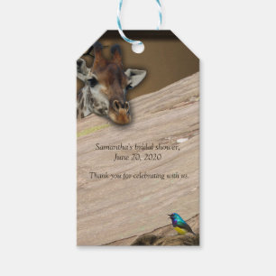 Safari Wildlife Gift Märkre Presentetikett