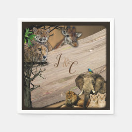 Safari Wildlife Party Napkins Pappersservett