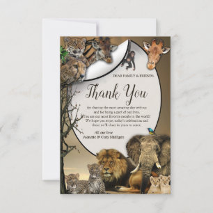 Safari Wildlife Tack-kort OSA Kort