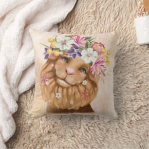 Safari wildon babydusch rosa och guld kudde