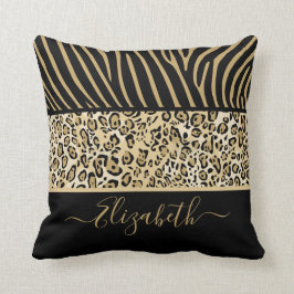 Safari Zebra Leopard skriver ut dekan Rand med Nam Kudde