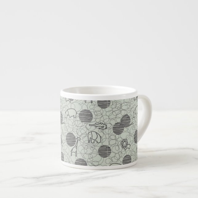 safaridjur 1 espressomugg (Framsida höger)