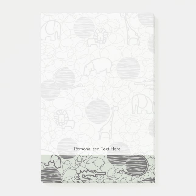 safaridjur 1 post-it block (Framsida)