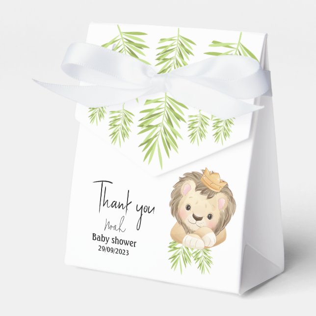 Safaridjur i baby lejona kung presentaskar (Framsidan Sidan)