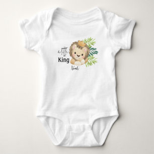 Safaridjur i baby lejona kung t shirt