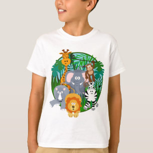 Safaridjurtecknad T-shirt