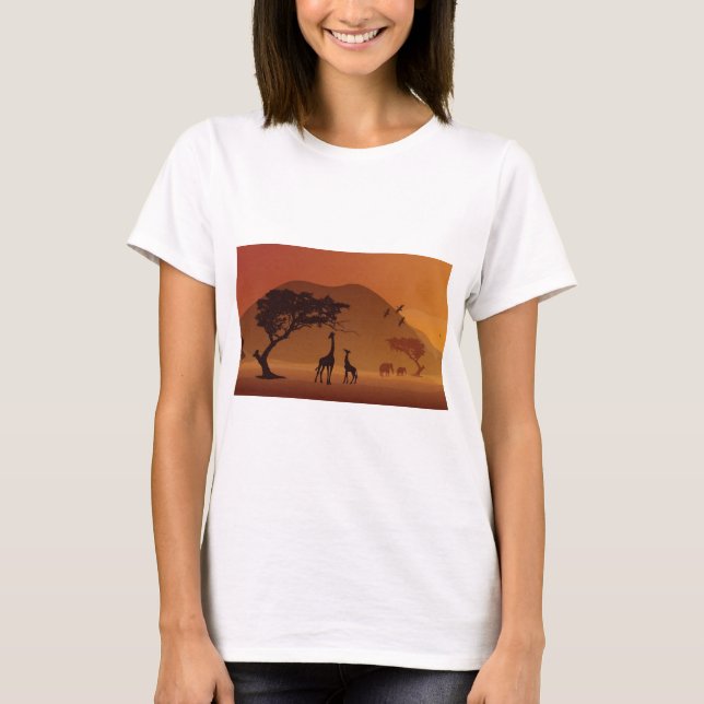 Safarien parkerar tee shirt (Framsida)
