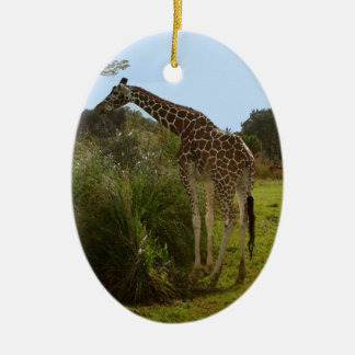 Safarigiraffprydnad Julgransprydnad Keramik