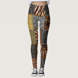 Safaripatchworkdamasker Leggings
