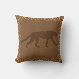 SafaritemaCheetah - leopardjaguarSilhouette Kudde