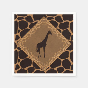 Safaritemagiraff Pappersservett