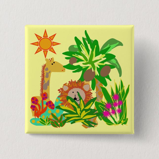 SafariTshirts och gåvor Knapp (Framsida)